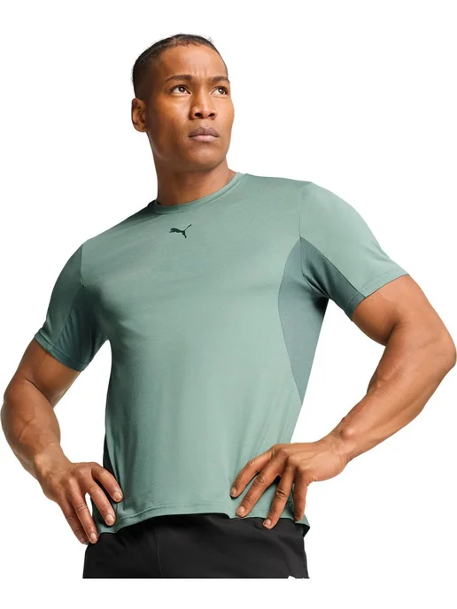 PUMA Футболка CLOUDSPUN Soft Breathable Tee Men, зеленый