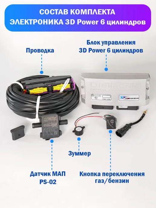 DIGITRONIC Комплект ГБО (6 цилиндров) 3D Power, Nordic XP, Тип 33, вариант, фото 2