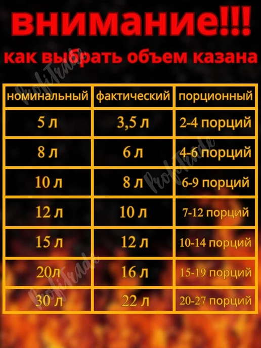 Казан афганский 15 л с крышкой и ручками для костра,плиты, 15 л, фото 5