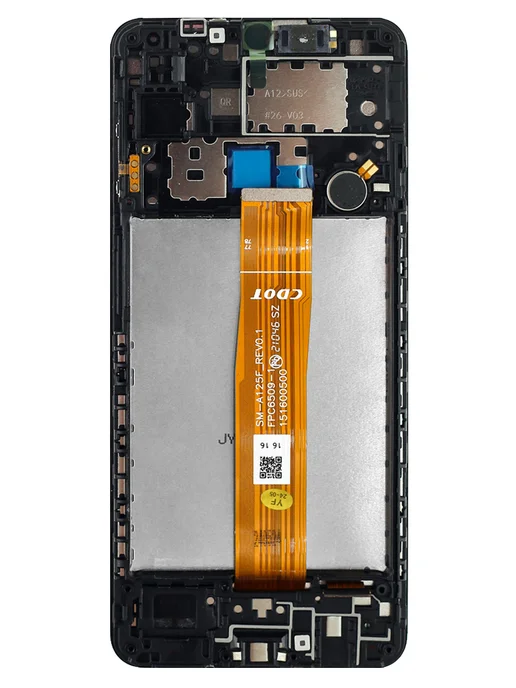 ООО "ТД СЕАМ" Дисплей Samsung A12 A12 Nacho в рамке черный FOG, черный, фото 2