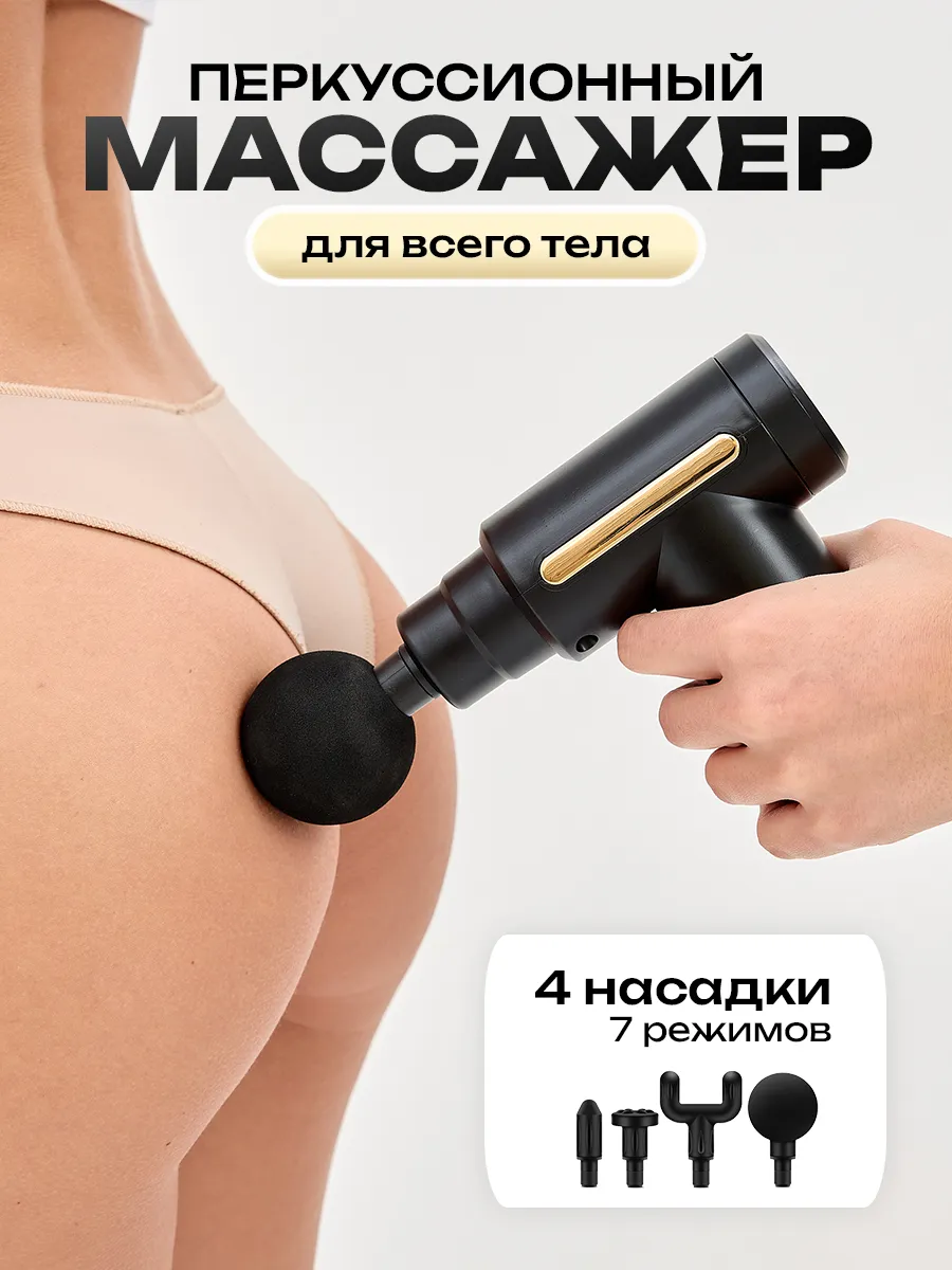 Массажер перкуссионный электрический вибромассажер для спины