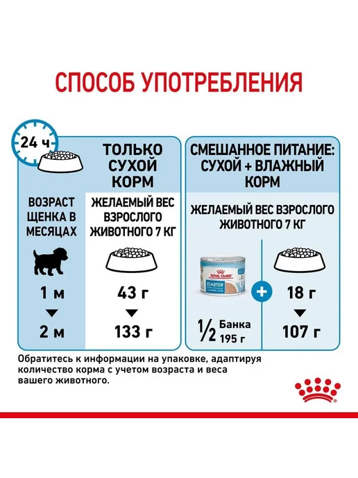Сухой корм Royal canin Starter Mother для собак, мелкие, 1 кг, фото 3