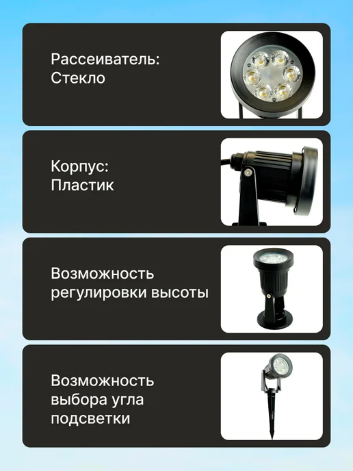 Feron Светильник садовый на колышке тротуарный уличный, черный, фото 6
