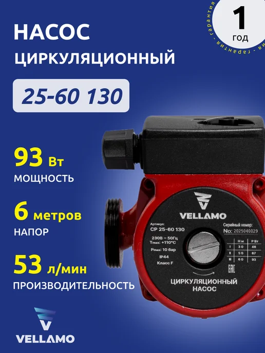 Насос циркуляционный 25-60 130мм, вариант