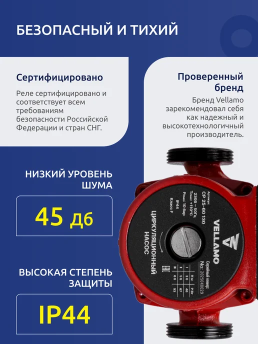 Насос циркуляционный 25-60 130мм, вариант, фото 4