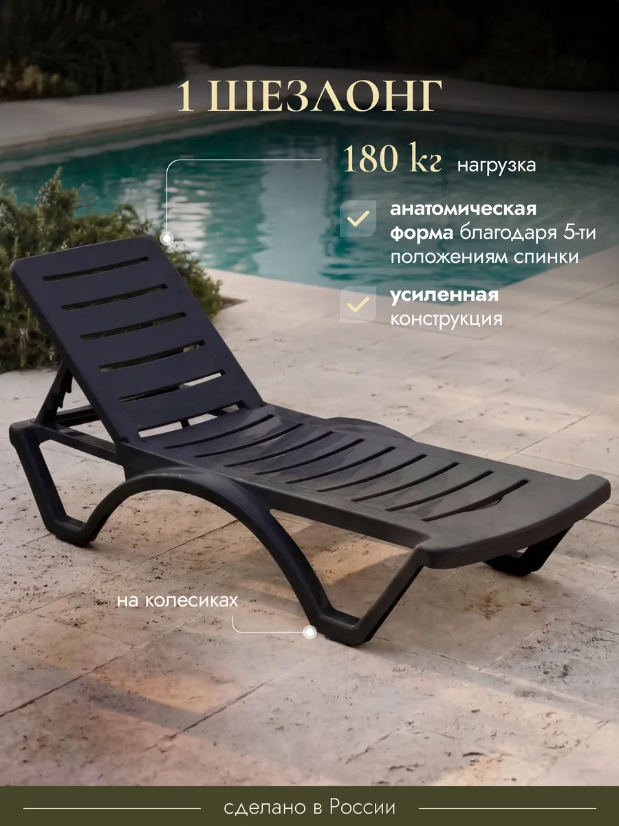 Садовый шезлонг для отдыха