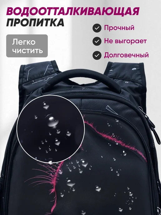 JUGGERIR Рюкзак школьный для девочки, синий, фото 8