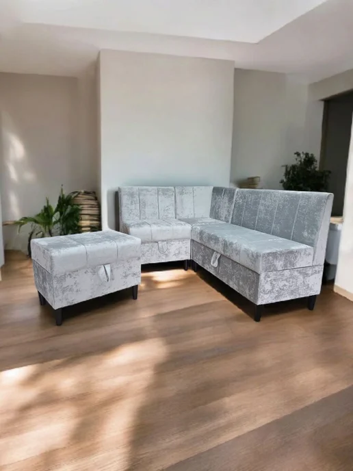 AlissAmebel Диван на кухню 98х52х78 см. светло-грифельный, 98x52x78 см, фото 2