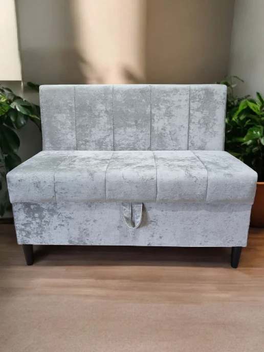 AlissAmebel Диван на кухню 98х52х78 см. светло-грифельный, 98x52x78 см, фото 3