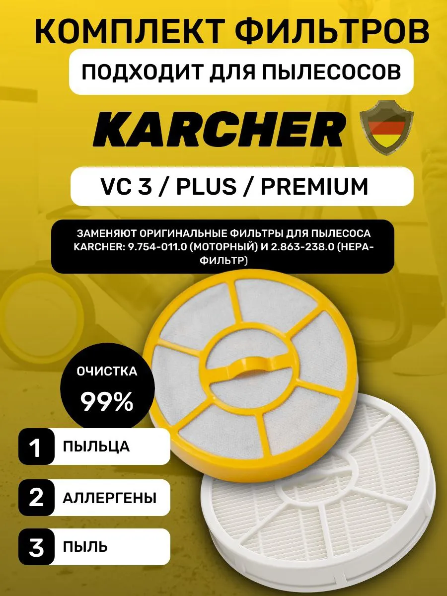 Фильтры для пылесоса Karcher VC 3, VC 3 Premium
