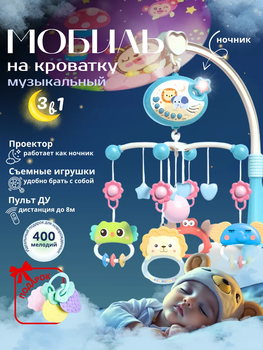 Мобиль в кроватку для новорожденных