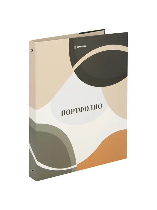 Brauberg Папка-портфолио универсальная, 4 кольца, 20 файлов, 7БЦ мато, вариант, фото 2