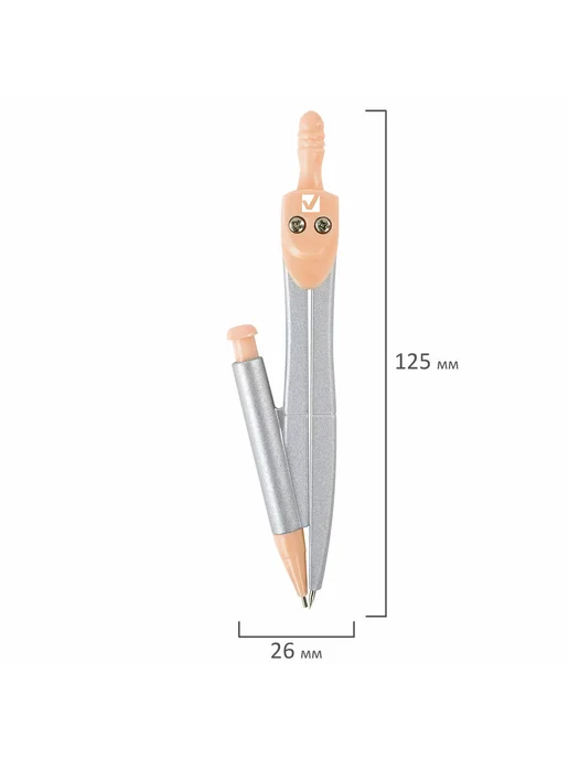 Brauberg Готовальня SCHOOL KIT, 8 предметов, циркуль 115 мм, 9 125, фото 18