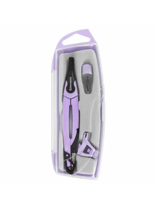 Brauberg Готовальня ULTRA, 4 предмета циркуль 135 мм, запас, запас, фото 2