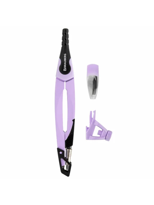 Brauberg Готовальня ULTRA, 4 предмета циркуль 135 мм, запас, запас, фото 3