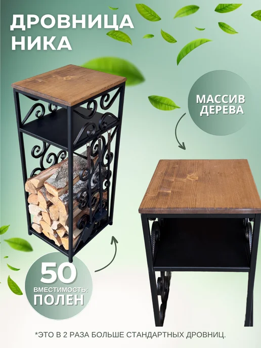 Дровница для камина Ника, желтый, фото 2