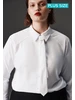 PLUS SIZE Блузка-рубашка прямая с галстуком Befree 451040655 купить за 791 ₽ в интернет‑магазине Wildberries