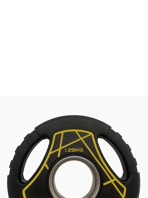Fitex Pro Диск (блин) 1,25 кг для штанг полиуретановый черный, 1,25 кг, фото 5