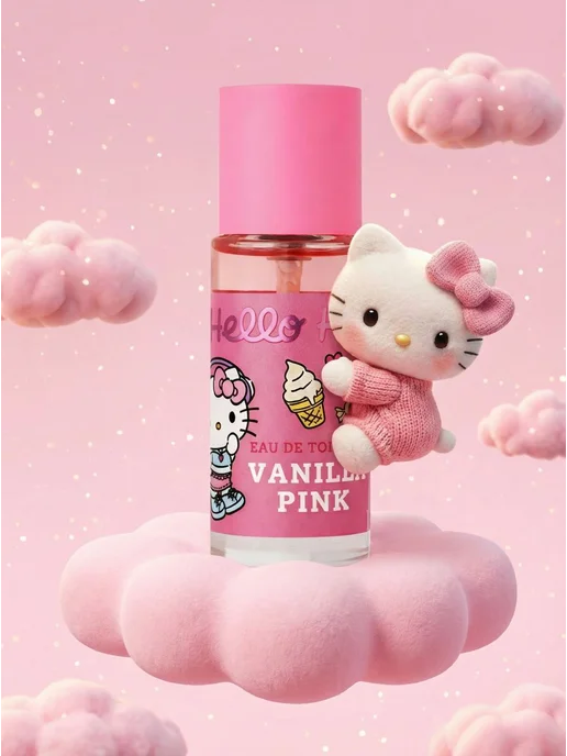 Hello Kitty Туалетная вода Kuromi "Vanilla pink" 30 мл духи для девочки, 30 мл, фото 2