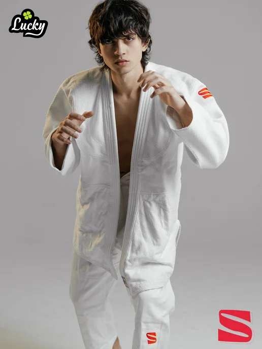 KuSakura Кимоно для дзюдо 750 IJF Approved, белый, фото 8
