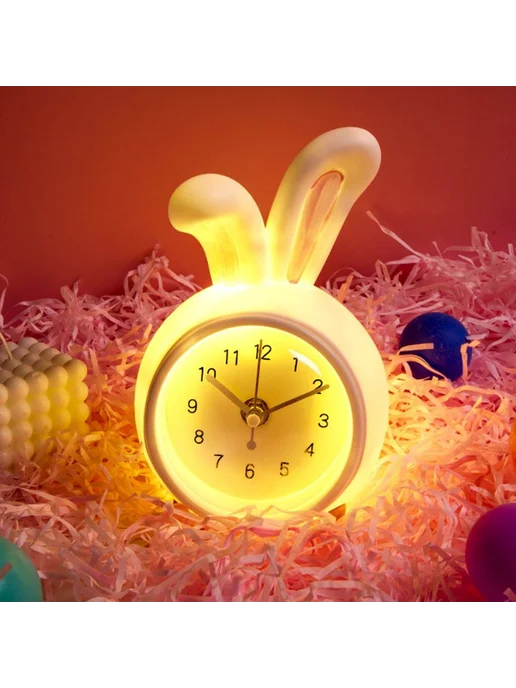 Детские часы-ночник 3в1 копилка будильник Медведь, вариант, фото 6