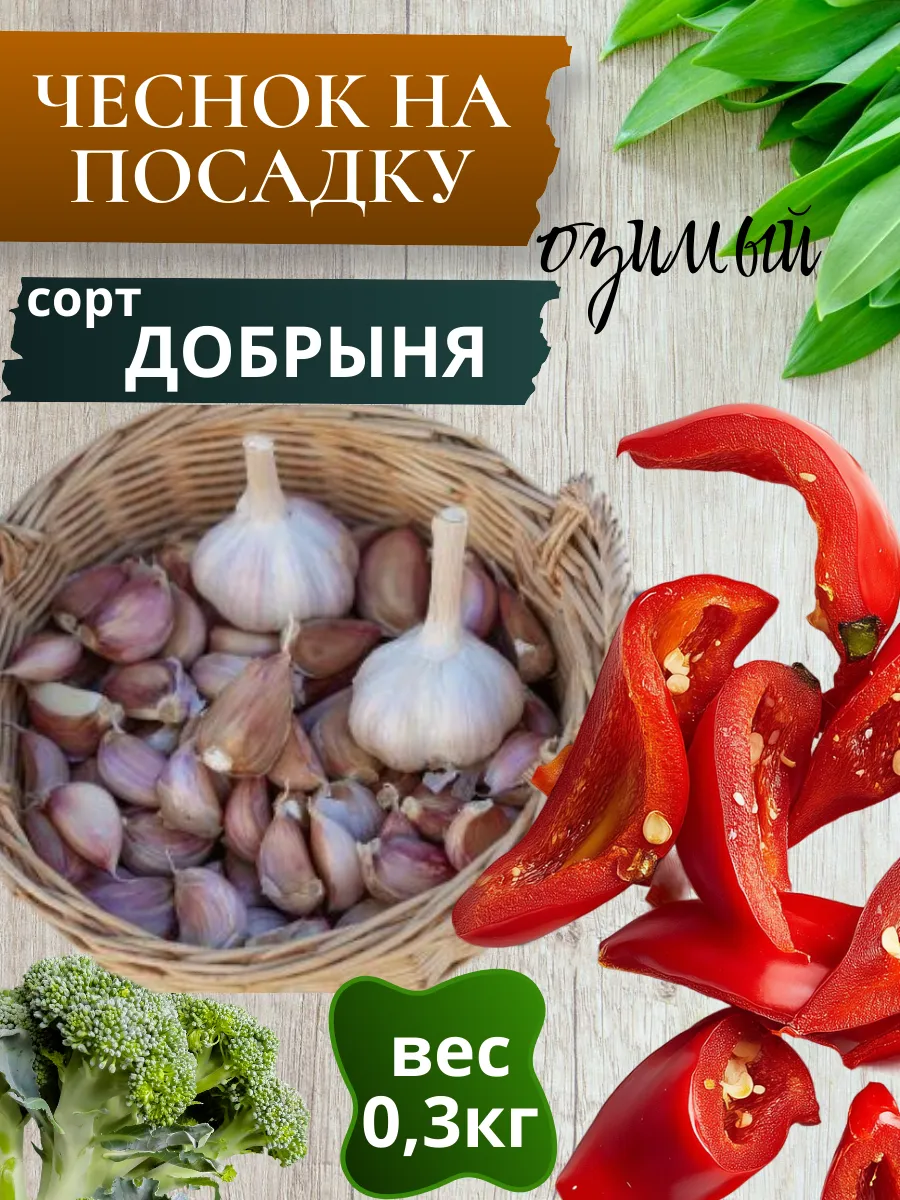 Чеснок на посадку Добрыня 300гр