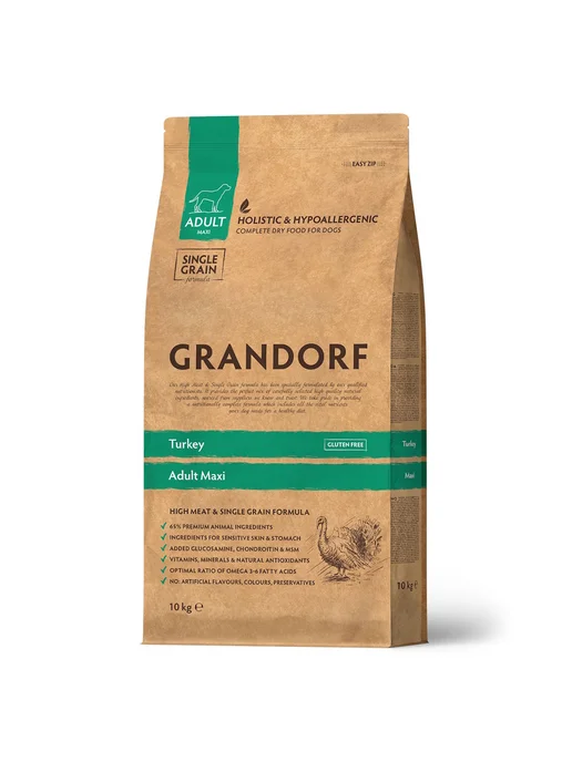 Сухой корм Grandorf fresh Грандорф для собак, крупные, индейка, 10 кг, фото 2