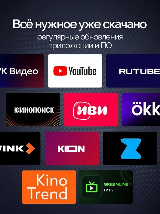 GREENLINE TV Смарт ТВ приставка GREENLINE 4K Stick Air Android 14 WiFi, зеленый, фото 5