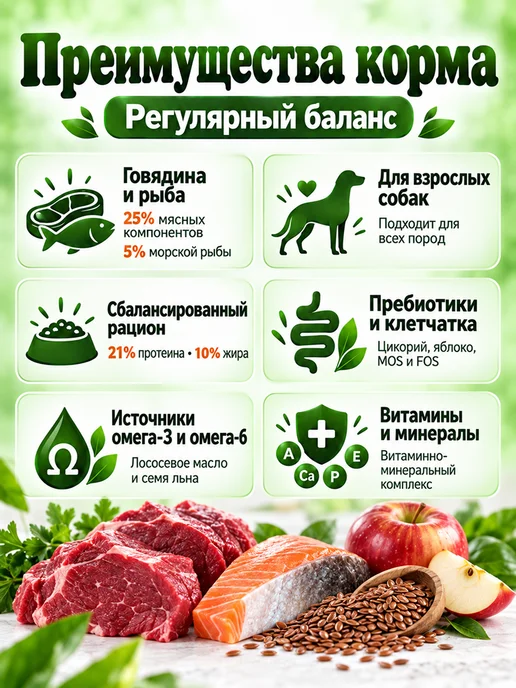 Сухой корм acari ciar Regular Гранула для собак, мелкие, 0,4 кг, фото 2