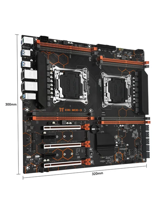 Machinist MD8 материнская плата x99 рабочая и игровая MD8-3 DDR3 M.2 NVMe, черный, фото 8