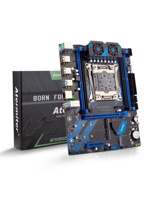 Atermiter Материнская плата комплект X99 AG9 Xeon E5 2698V4 32Gb, 32 ГБ, фото 7