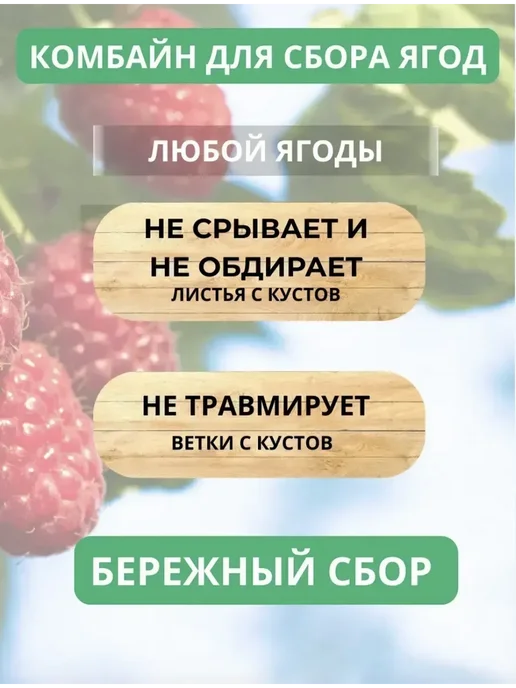 TAWFIQ Ручной комбайн для сбора ягод, красный, фото 3