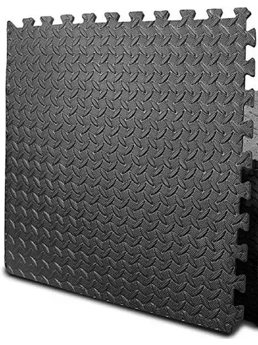 ETK EVA Мат спортивный, коврик-пазл 60*60*2.5см Черный-4шт 120х120см, 60x60x2.5 см, 4 шт, фото 4