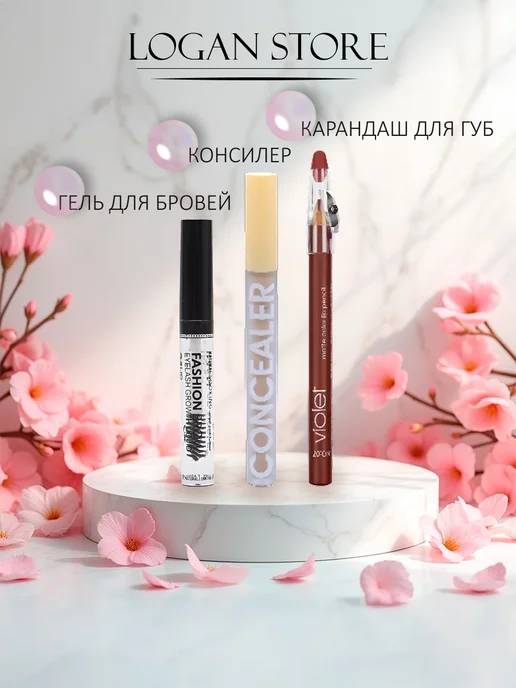 Набор косметики для макияжа подарочный 7в1, вариант, фото 4