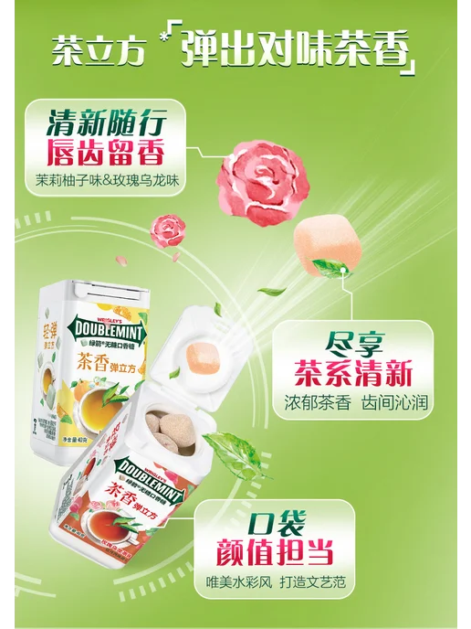 Wrigley's Doublemint Жевательная резинка Wrigley's, жвачка Вриглейс без сахара, вариант, фото 7