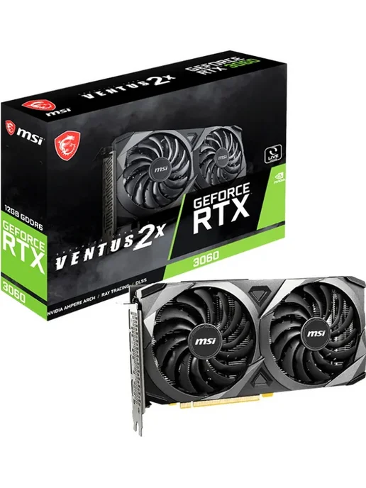 MSI Видеокарта GeForce RTX 3060, 12 г, 12 ГБ, фото 2