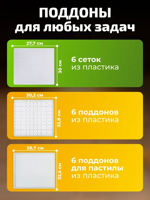 Envitec Сушилка дегидратор для фруктов овощей пастилы и мяса, черный, фото 3
