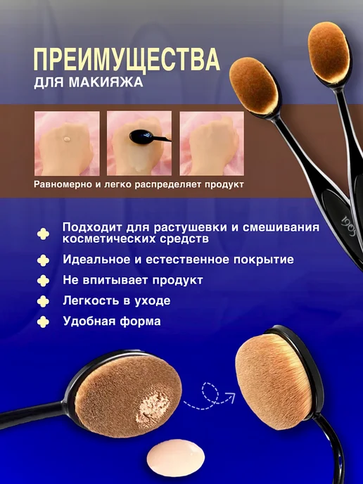 Щеточки для маникюра и макияжа набор, вариант, фото 2