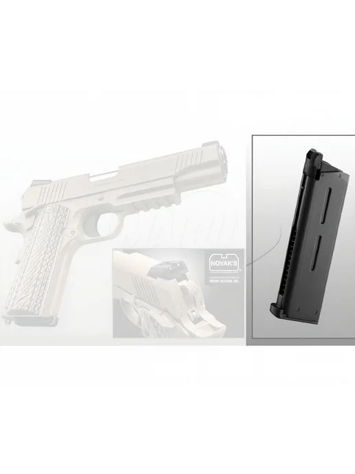 TOKYO MARUI Магазин г для Colt M45A1 GBB, 25 шаров, черный, фото 4
