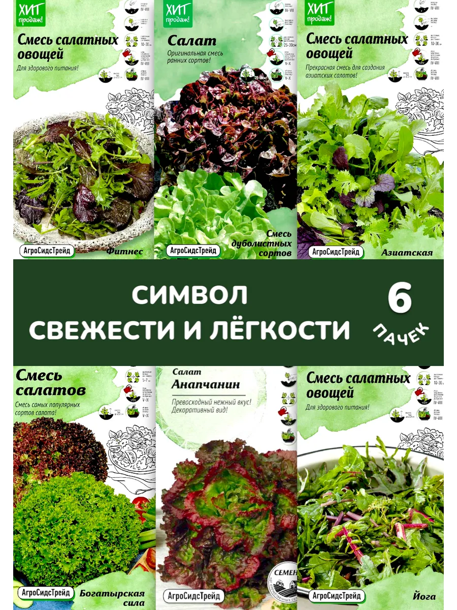 Салат 6 сортов