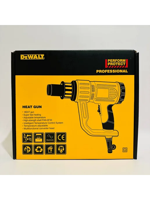 Строительный фен 2000W DeWalt, 2000 Вт, фото 5