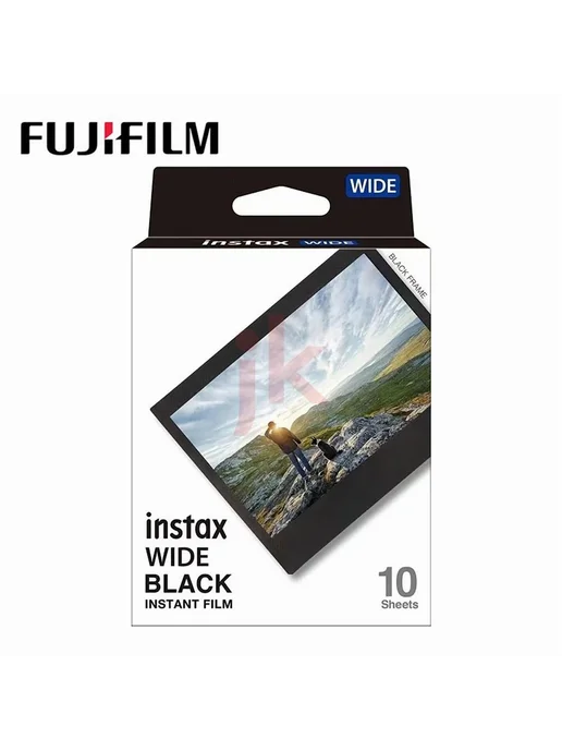 Картридж Fujifilm Instax Wide с черной рамкой 10 снимков, черный