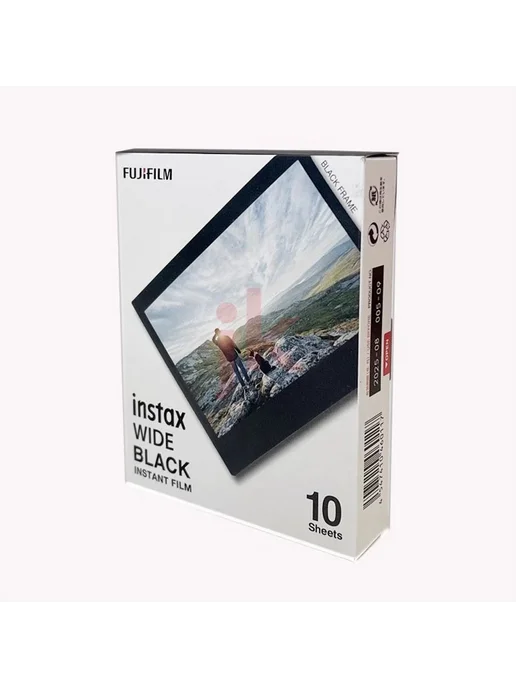 Картридж Fujifilm Instax Wide с черной рамкой 10 снимков, черный, фото 2