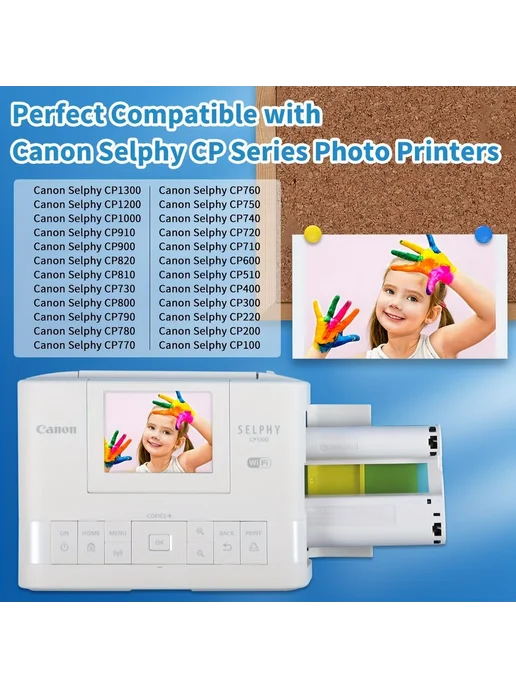Комплект картриджей для Canon Selphy CP1300 CP1500 RP-108, вариант, фото 3