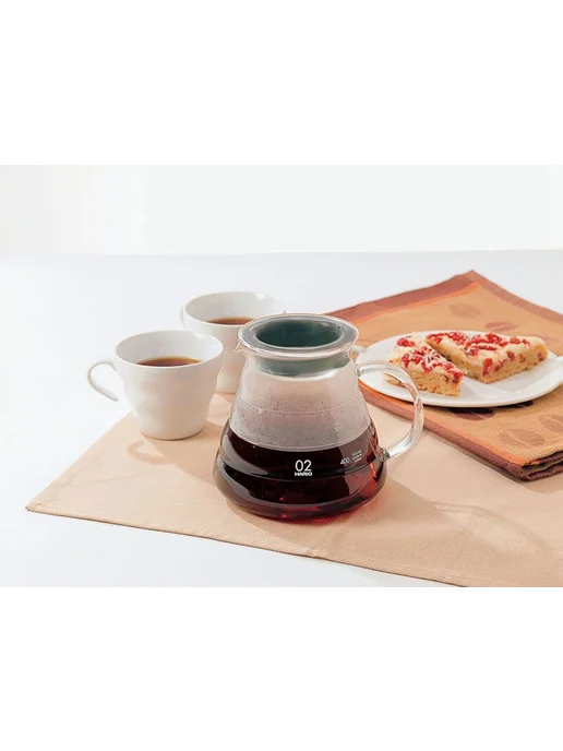 Чайник заварочный Hario V60 Range Server 800 мл Прозрачный, 800 мл, фото 8