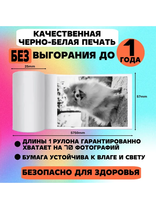 Shumaila's Store Термобумага для детского фотоаппарата и мини принтера, 20 шт, фото 2