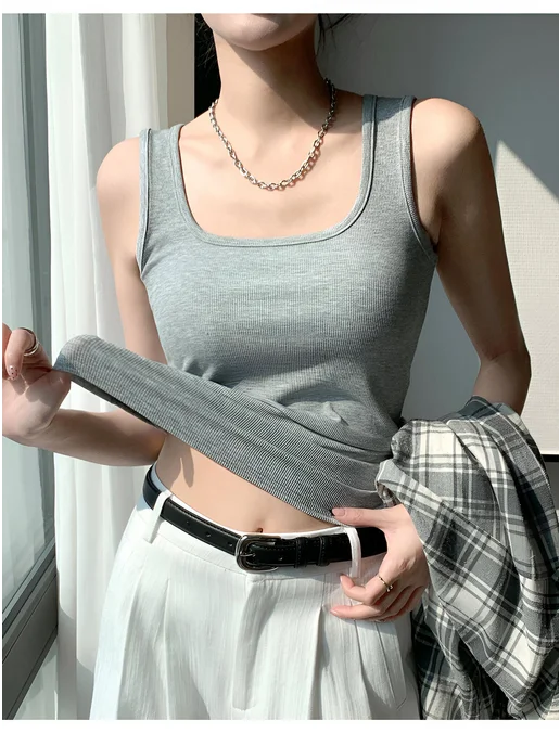 RS store Майка подростковая y2k, серый, фото 2