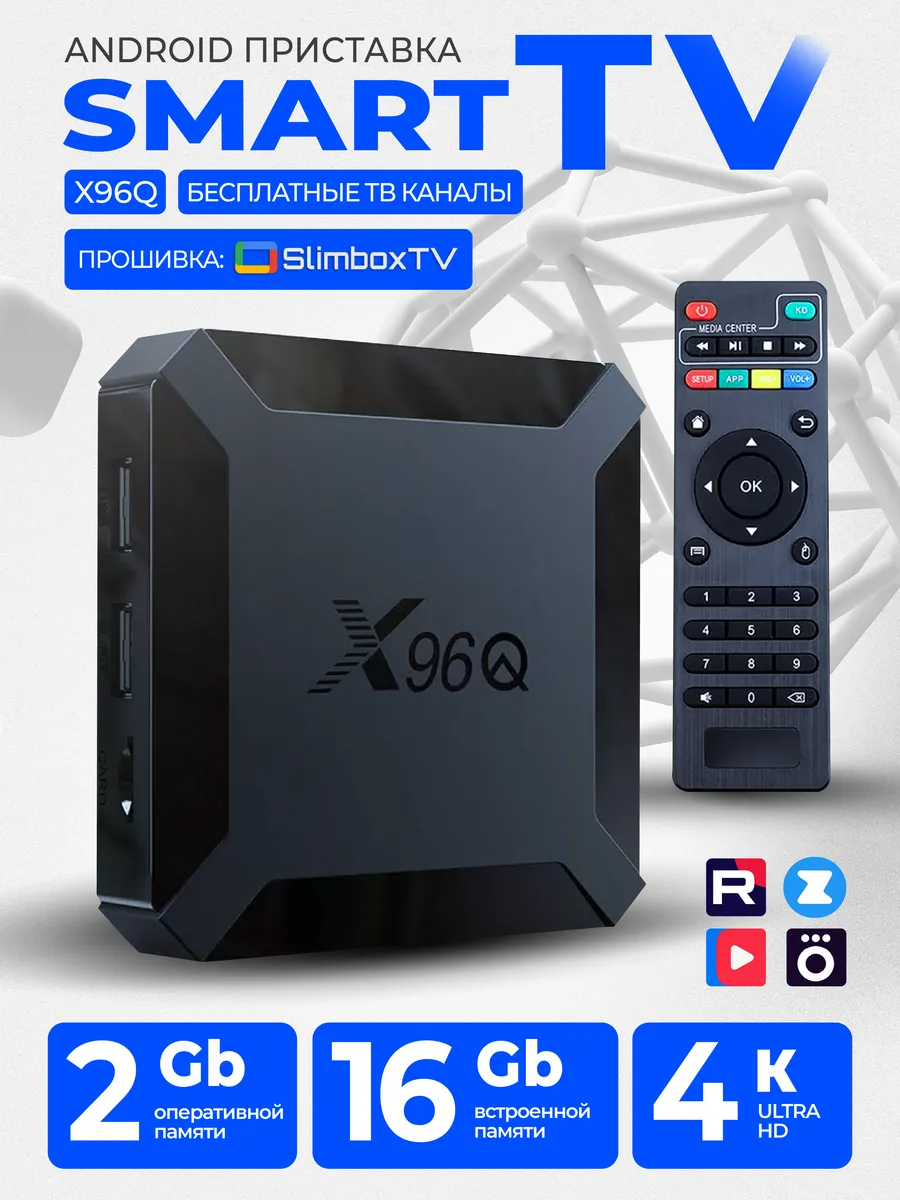 Смарт ТВ андроид приставка X96Q