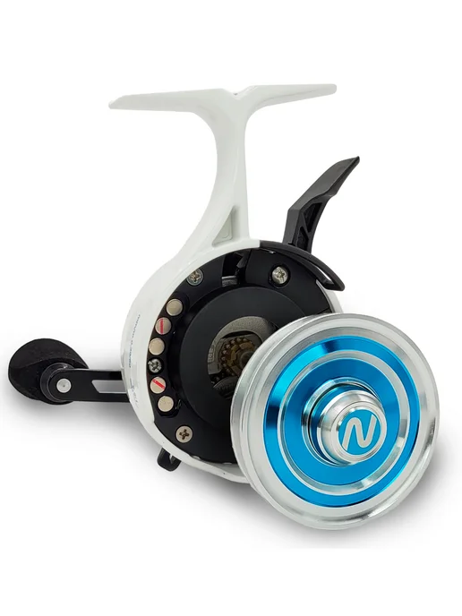 Nautilus Катушка зимняя ICE KING # White с передним фрикционом, белый, фото 2