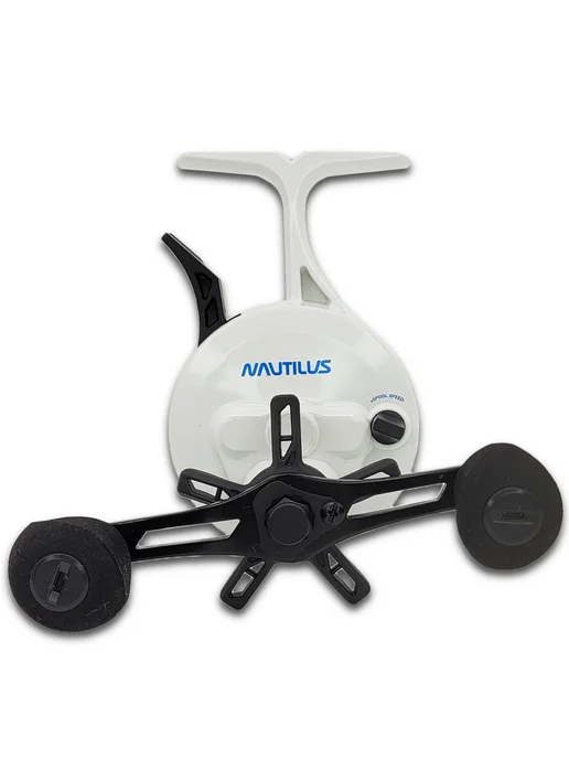 Nautilus Катушка зимняя ICE KING # White с передним фрикционом, белый, фото 3
